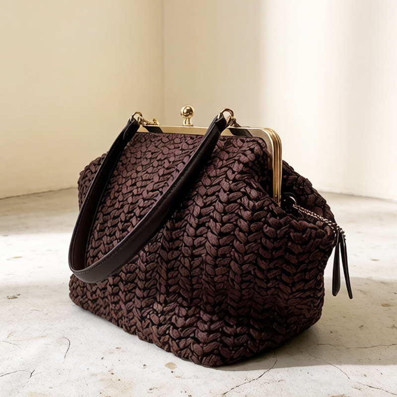 Woven Straw Bag - Bolsa de praia feminina de palha