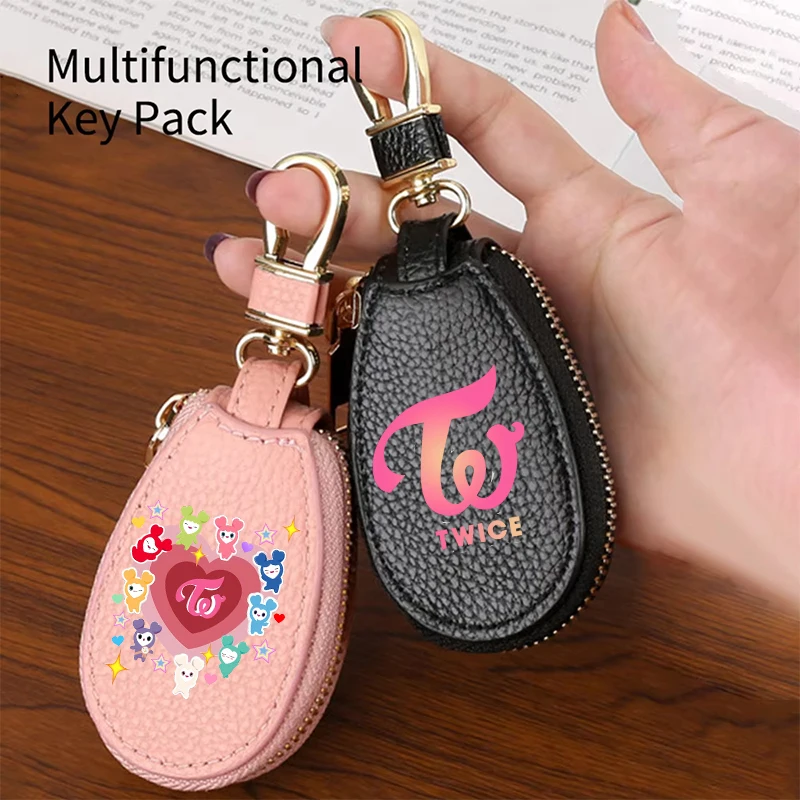 Women Bags Mini - Carteira de couro com fecho de