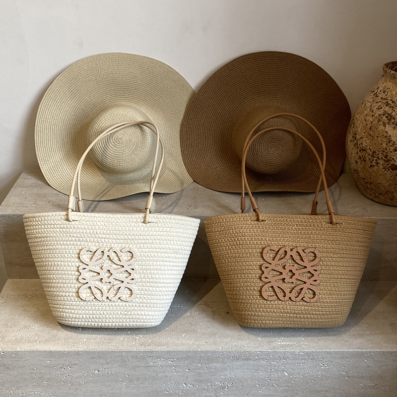 Woven Straw Bag - Bolsa de Palha Trançada Feminina, Grande