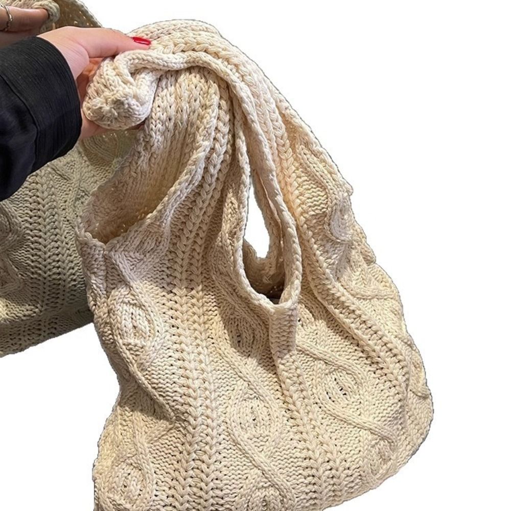 Crochet Market Bag - Bolsas de Ombro Femininas de Crochê