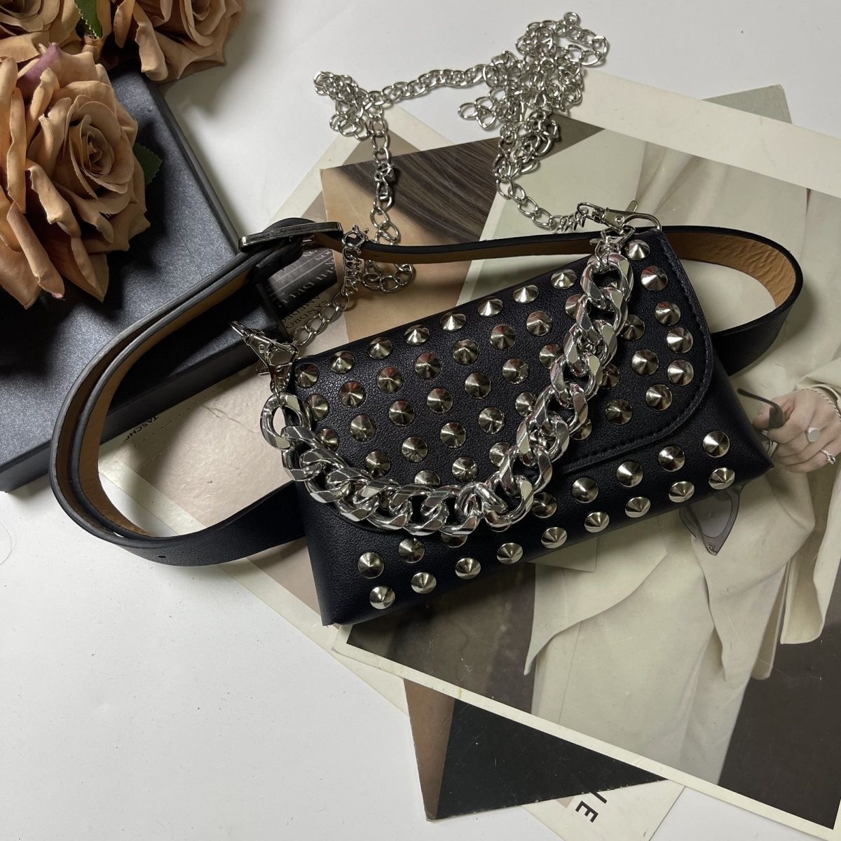 Women Bags In Trend - Moda europeia e americana metal rebite