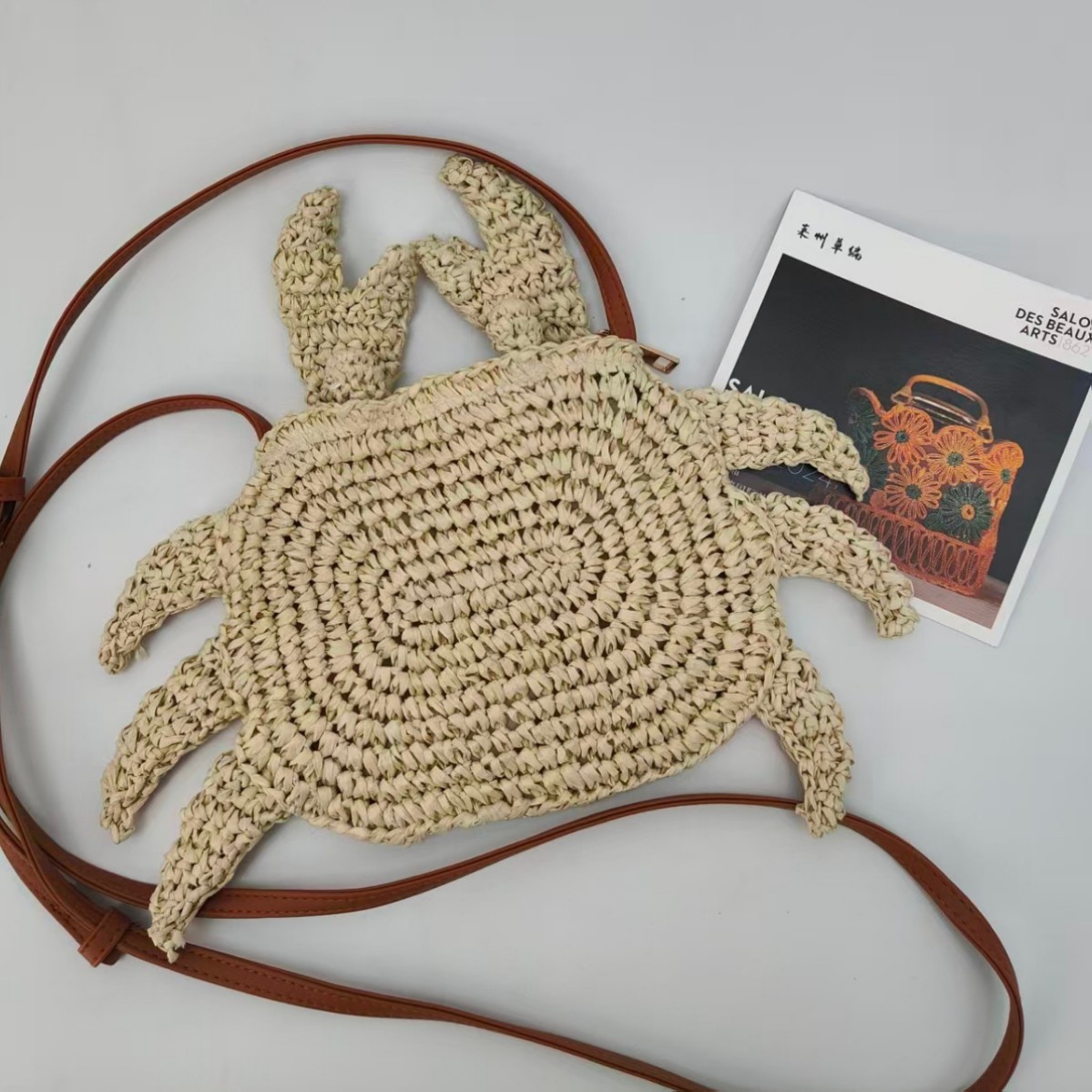 Crochet Market Bag - Bolsa de Crochê de Palha Trançada