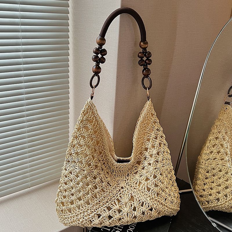 Bolsa de Palha Feminina Grande - Woven Straw Bag avaliação e preço