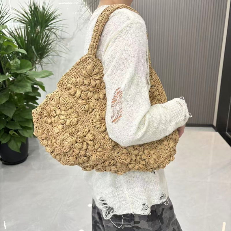 Nova Bolsa Feminina Artesanal  - Woven Straw Bag avaliação e preço
