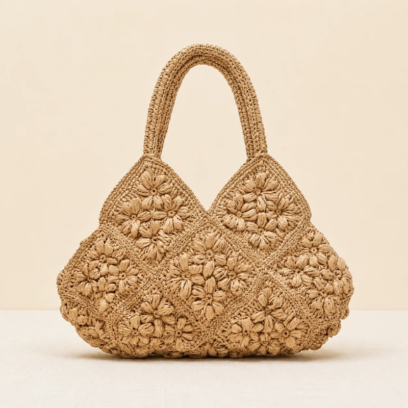 Nova Bolsa Feminina Artesanal  - Woven Straw Bag avaliação e preço