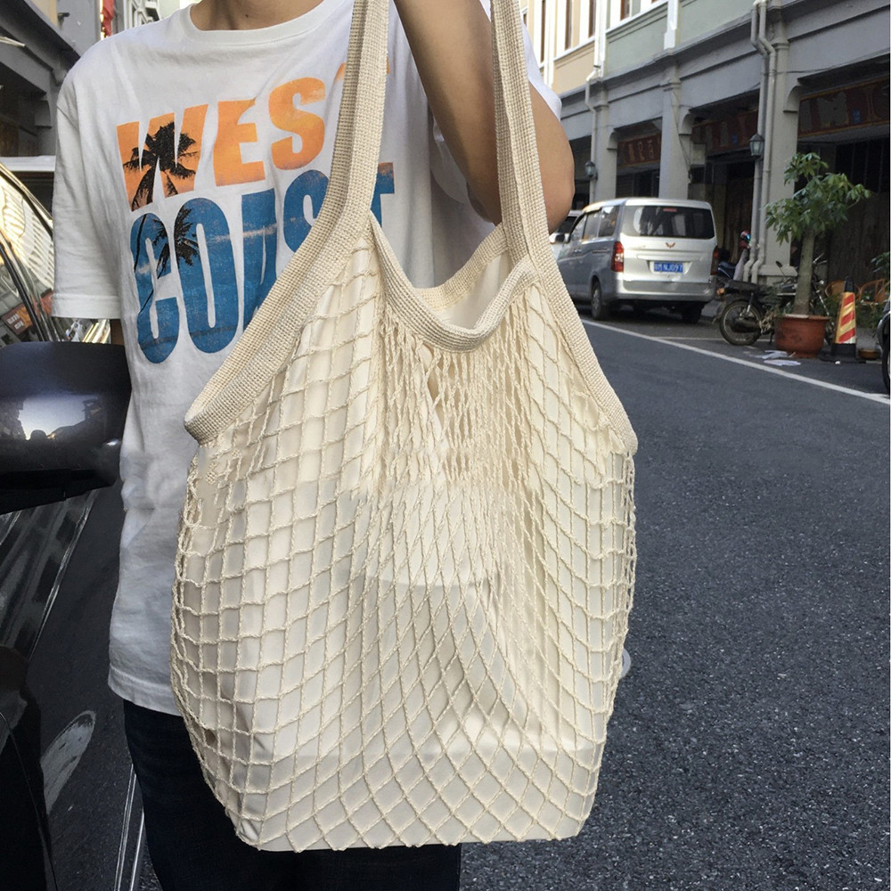Sacos de compras reutilizáveis - Crochet Market Bag avaliação e preço