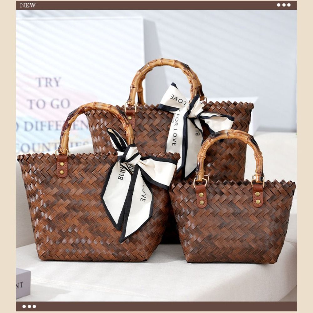 Mulheres casuais tecido grande - Crochet Market Bag avaliação e preço