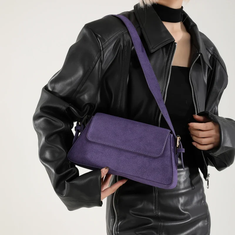 Luxo roxo sacos de ombro único - Women Bags For Airport avaliação e preço