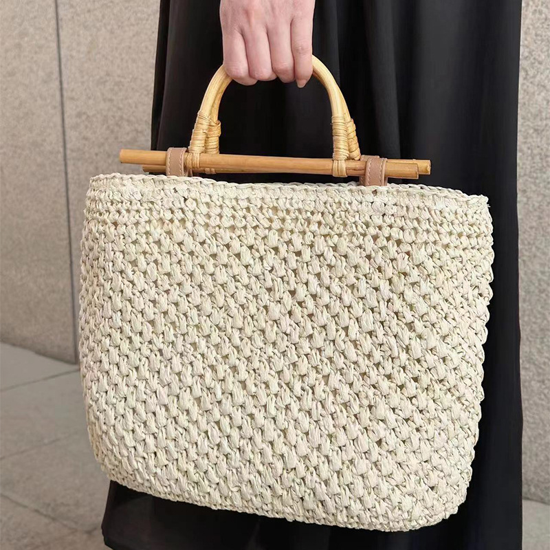 Bolsa de palha feminina com al - Woven Straw Bag avaliação e preço