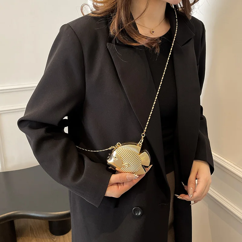 Bonito pequeno peixe forma de  - Women Bags Mini avaliação e preço