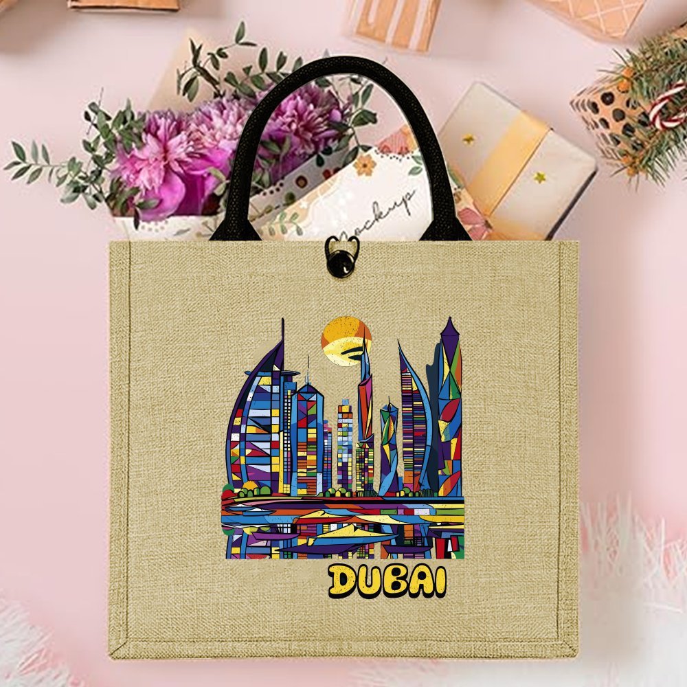 Bolsas de Linho Estampadas Sky - Women Bags Uae avaliação e preço