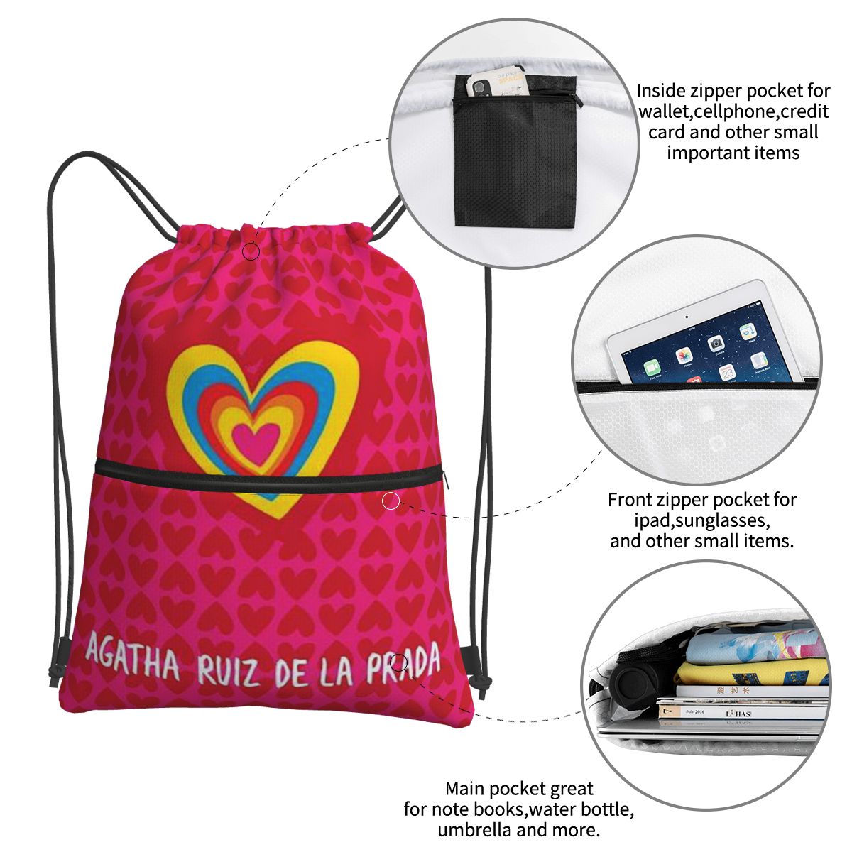 Mochilas com padrão Agatha Rui - Women Bags Prada avaliação e preço