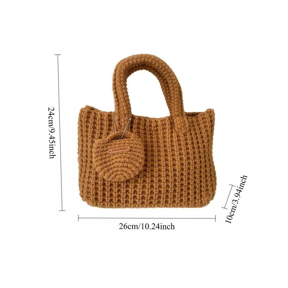 Bolsa de Ombro de Crochê Artes - Crochet Market Bag avaliação e preço